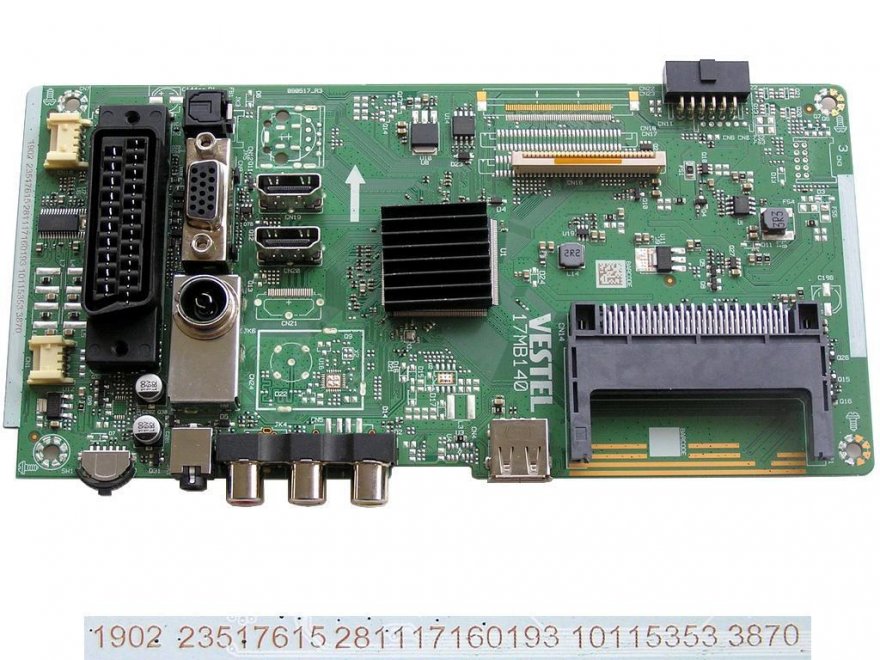 LCD modul základní deska 17MB140 / Main board 23517615 Orava LT-830LED A140B - Kliknutím na obrázek zavřete