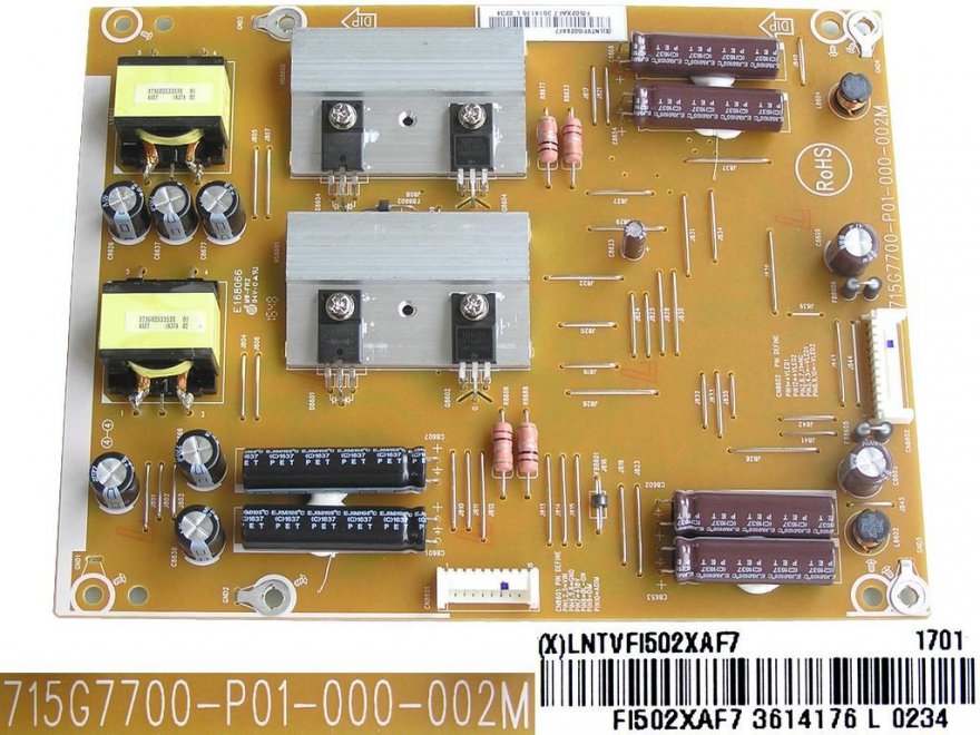 LCD modul LED driver LNTVFI502XAF7 / LED driver board 715G7700-P01-000-002M - Kliknutím na obrázek zavřete