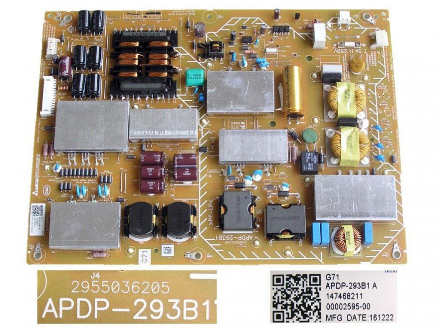 LCD LED modul zdroj Sony G71 APDP-293B1A / LED inverter driver board 147468211 / 2955036205 - Kliknutím na obrázek zavřete