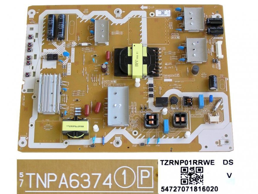 LCD modul zdroj TNPA6374 / SMPS board unit TZRNP01RRWE - Kliknutím na obrázek zavřete