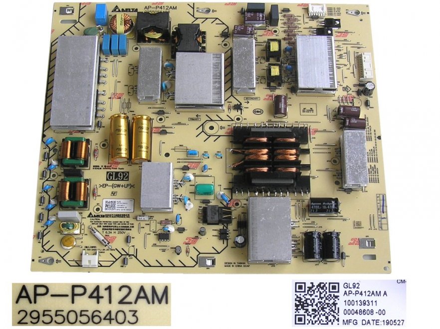 LCD modul zdroj AP-P412AM / 2955056403 / POWER SUPPLY BOARD GL92 100139311 / AP-P412AMA - Kliknutím na obrázek zavřete
