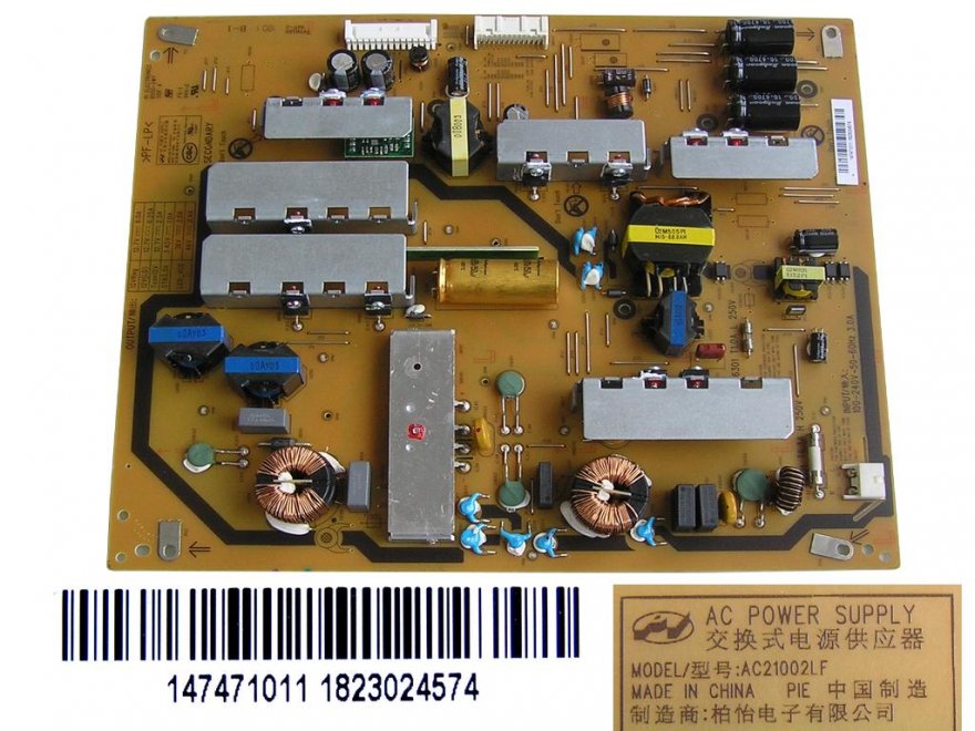 LCD modul zdroj AC21002LF / POWER SUPPLY BOARD 147471011 / 1823024574 / 147471511 - Kliknutím na obrázek zavřete