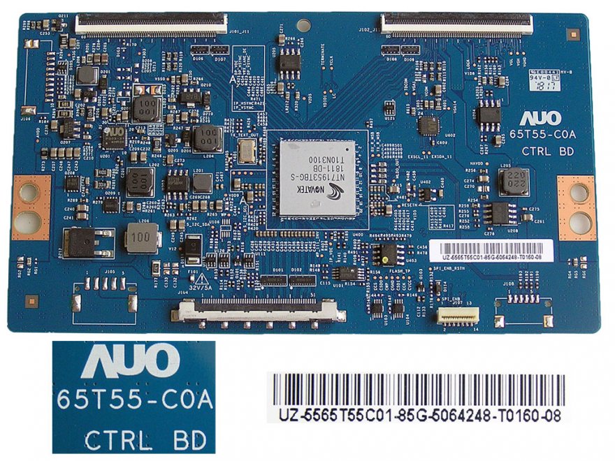 LCD modul T-Con 65T55-C0A / T-Con board UZ-5565T55C01 - Kliknutím na obrázek zavřete