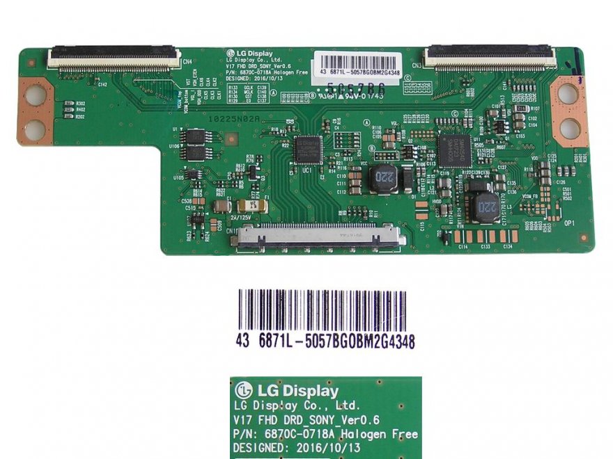 LCD modul T-CON 6870C-0718A / T-Con board 6871L-5057B / V17 FHD DRD SONY Ver0.6 - Kliknutím na obrázek zavřete