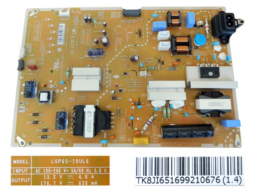 LCD modul zdroj EAY65169921 / Power supply assembly LGP65-18UL6 / EAY65169921 - Kliknutím na obrázek zavřete