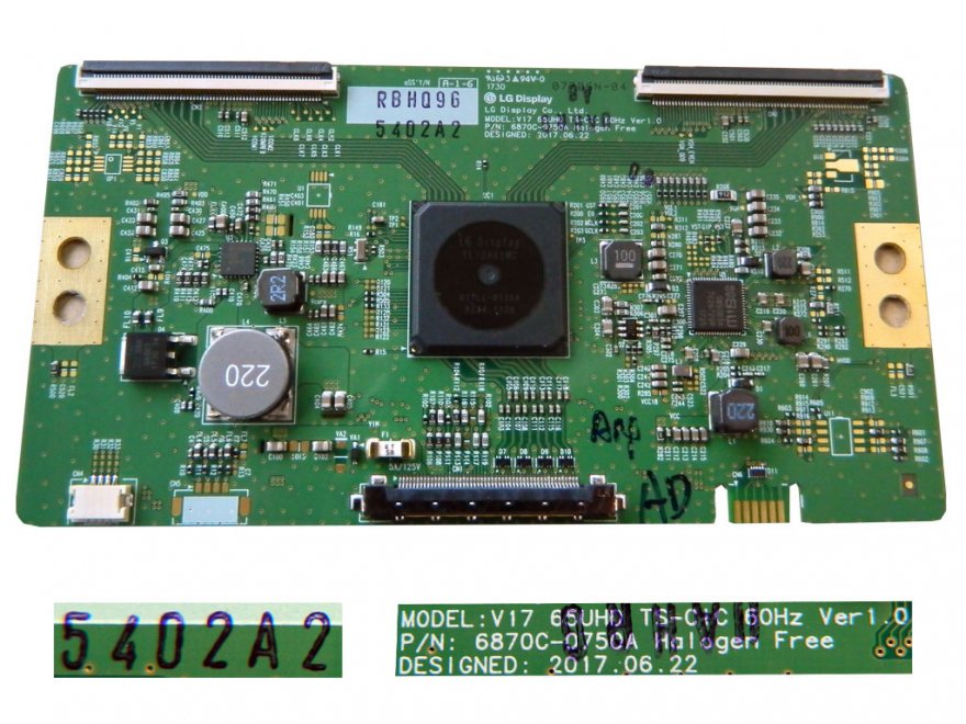 LCD modul T-CON 6871L-5402A / T-con board 6870C-0750A / V17 65UHD 60Hz Ver1.0 - Kliknutím na obrázek zavřete