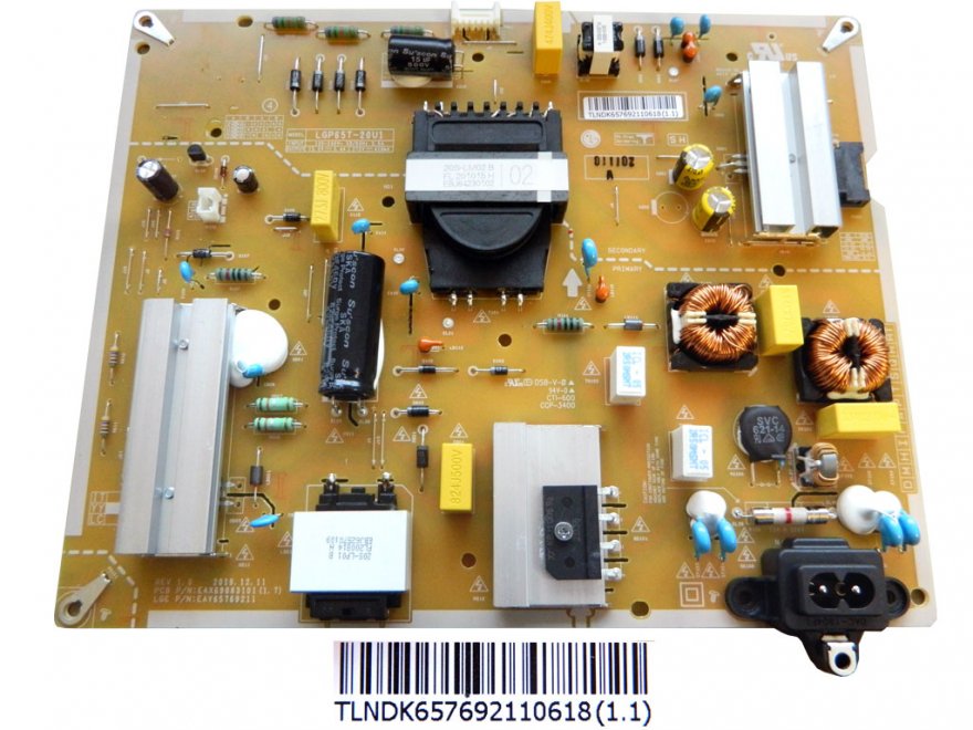 LCD modul zdroj EAY65769211 / Power supply assembly LGP65T-20U1 / EAY65769211 - Kliknutím na obrázek zavřete
