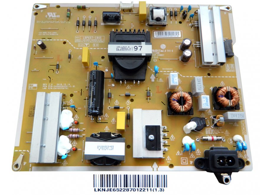 LCD modul zdroj EAY65228701 / Power supply assembly LGP65T-19U1 / EAY65228701 - Kliknutím na obrázek zavřete