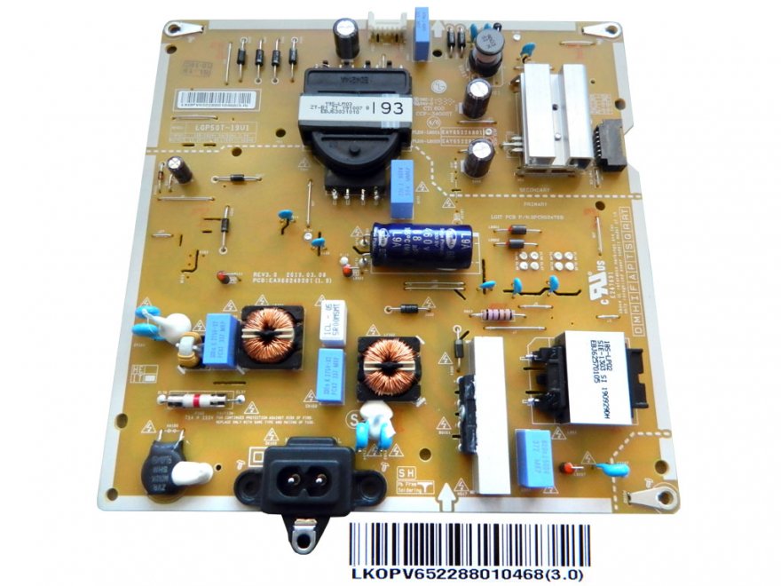 LCD modul zdroj EAY65228801 / Power supply assembly LGP50T-19U1 / EAY65228801 - Kliknutím na obrázek zavřete