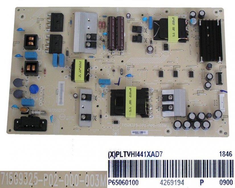 LCD modul zdroj Philips PLTVHI441XAD7 / SMPS power supply board 715G9325-P02-000-003M - Kliknutím na obrázek zavřete