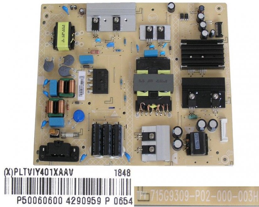 LCD modul zdroj Philips PLTVIY401XAAV / SMPS power supply board 715G9309-P02-000-003H - Kliknutím na obrázek zavřete