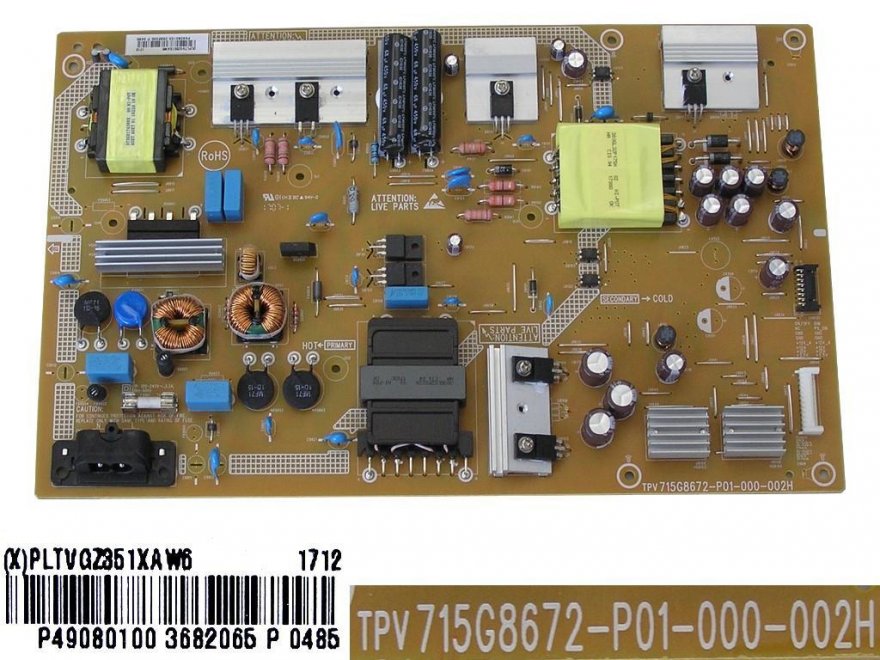LCD modul zdroj Philips PLTVGZ351XAW6 / SMPS power supply board 715G8672-P01-000-002H - Kliknutím na obrázek zavřete