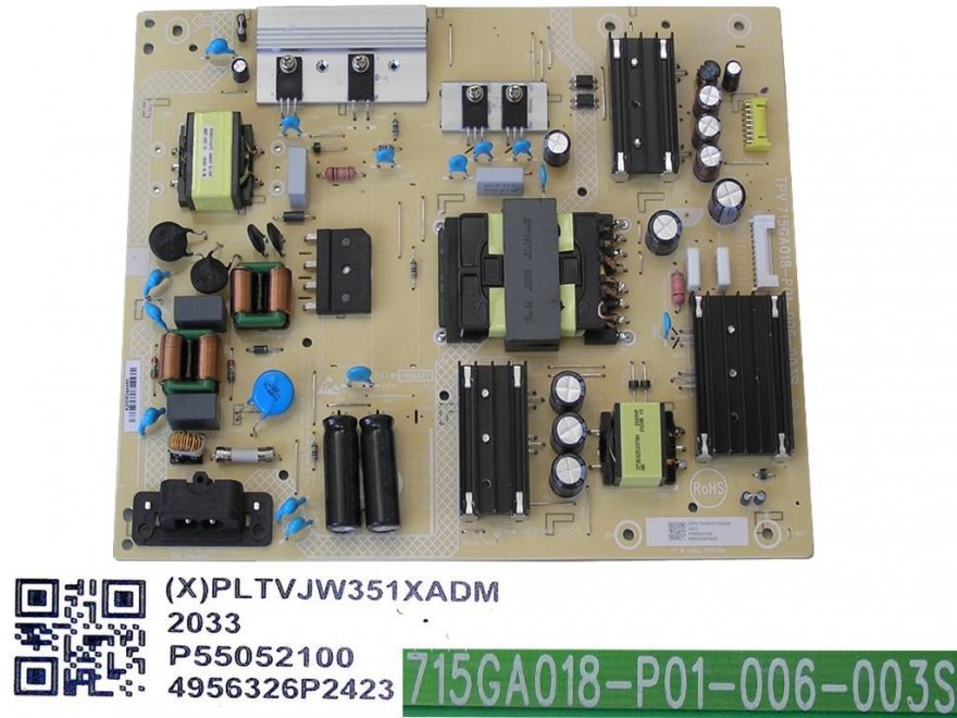 LCD modul zdroj Philips PLTVJW351XADM / SMPS power supply board 715GA018-P01-006-003S - Kliknutím na obrázek zavřete