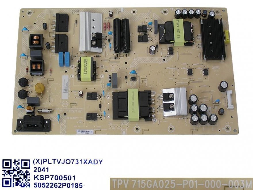LCD modul zdroj Philips PLTVJO731XADY / SMPS power supply board 715GA025-P01-000-003M - Kliknutím na obrázek zavřete