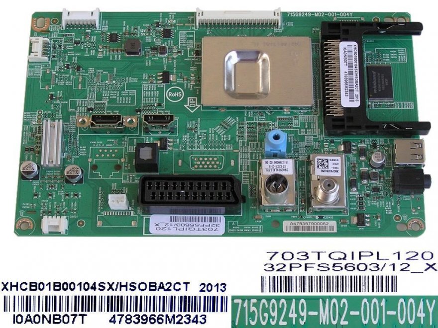 LCD LED modul základní deska Philips XHCB01B00104SX/HSOBA2CT / Main board assy 715G9249-M02-001-004Y / 703TQIPL120 - Kliknutím na obrázek zavřete