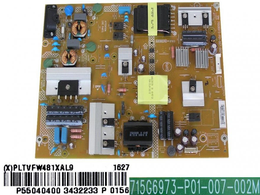 LCD modul zdroj Philips PLTVFW481XAL9 / SMPS power supply board 715G6973-P01-007-002M/715G6973-P02-007-002H - Kliknutím na obrázek zavřete