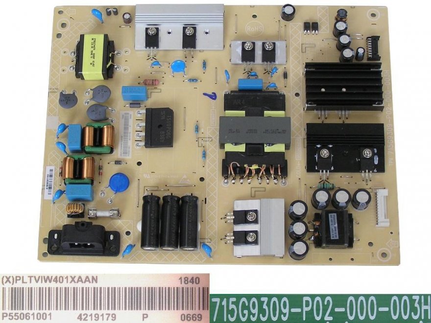 LCD modul zdroj Philips PLTVIW401XAAN / SMPS power supply board 715G9309-P02-000-003H - Kliknutím na obrázek zavřete