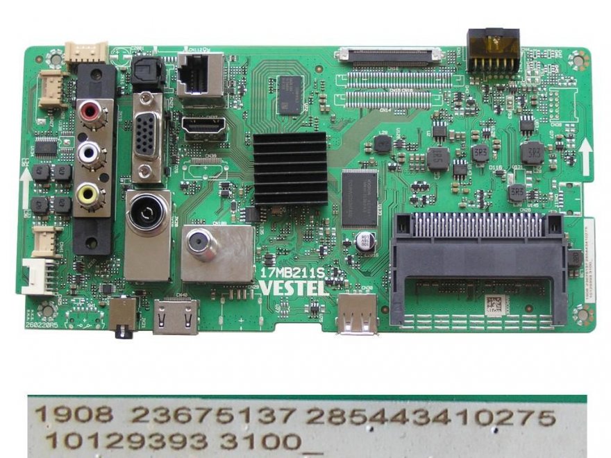 LCD modul základní deska 17MB211S / Main board 23675137 GOGEN TVF32R528STWEB - Kliknutím na obrázek zavřete