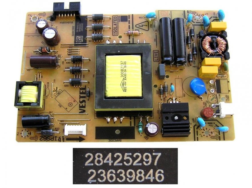 LCD modul zdroj 17IPS62 / SMPS POWER BOARD Vestel 23639846 - Kliknutím na obrázek zavřete