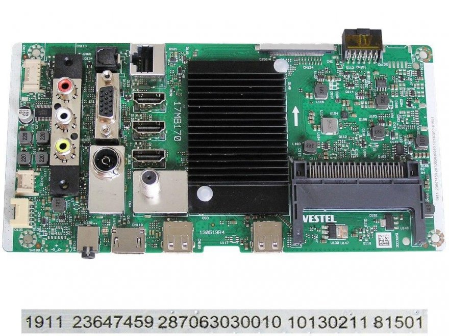 LCD modul základní deska 17MB170 / Main board 23647459 JVC LT-58VA8035 - Kliknutím na obrázek zavřete