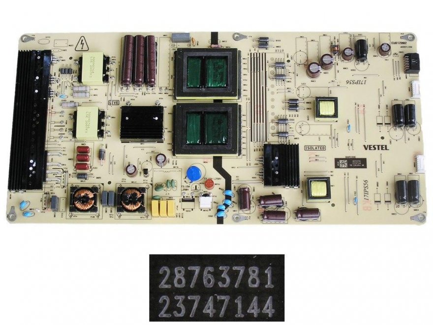 LCD modul zdroj 17IPS56 / SMPS POWER BOARD Vestel 23747144 - Kliknutím na obrázek zavřete