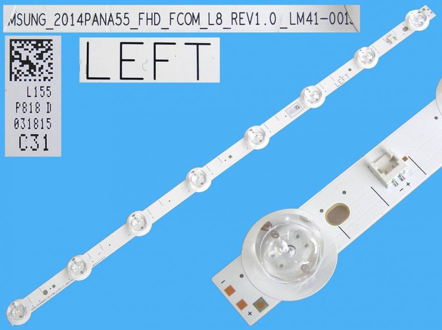 LED podsvit 529mm, 8LED / LED Backlight 530mm - 8 D-LED, LM41-00158A / PANA55-FHD_FCOM_L8 - LEFT - Kliknutím na obrázek zavřete