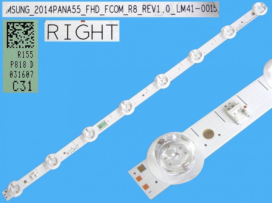 LED podsvit 529mm, 8LED / LED Backlight 530mm - 8 D-LED, LM41-00159A / PANA55-FHD_FCOM_R8 - RIGHT - Kliknutím na obrázek zavřete