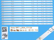 LED podsvit 530mm sada Sony celkem 10 pásků / DLED Backlight - 6 D-LED, Sony DRT L_R04_171128, 010688