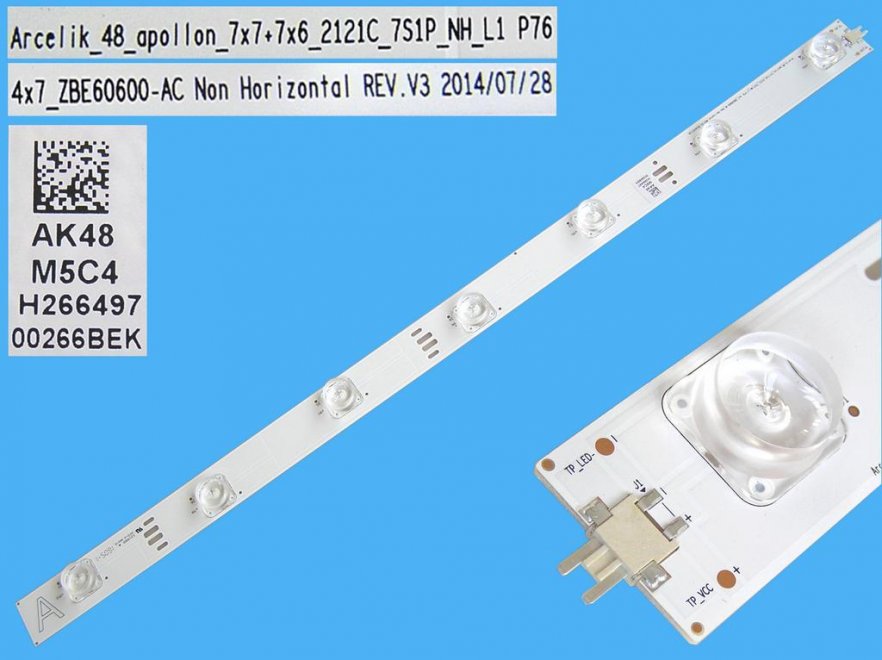 LED podsvit 510mm, 7LED / DLED Backlight 510mm - 7 D-LED, Grundig 759551877900, ZBE60600-AC - Kliknutím na obrázek zavřete