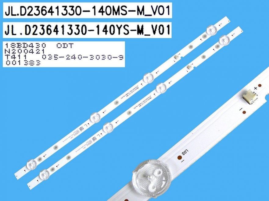 LED podsvit 425mm sada Sencor celkem 2 pásky / DLED Backlight 425mm - 4DLED, JLD23641330-140MS-M_V01 / JLD23641330-140YS-M_V01 - Kliknutím na obrázek zavřete