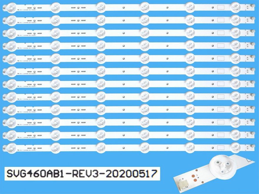 LED podsvit sada Sony náhrada celkem 12 pásků 450mm / D-LED BAR SVG460AB1-REV3 - Kliknutím na obrázek zavřete