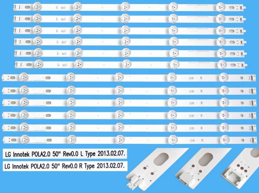 LED podsvit sada LG AGF78182801 celkem 12 pásků 1005mm / Innotek POLA2.0 50" / AGF78182801 - Kliknutím na obrázek zavřete