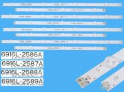 LED podsvit sada LG AGF79100101AL celkem 8 pásků / DLED TOTAL ARRAY LG49LH60FHD 49V16 ART3 6916L-2586A plus 6916L-2587A - 6916L-2588A plus 6916L-2589A