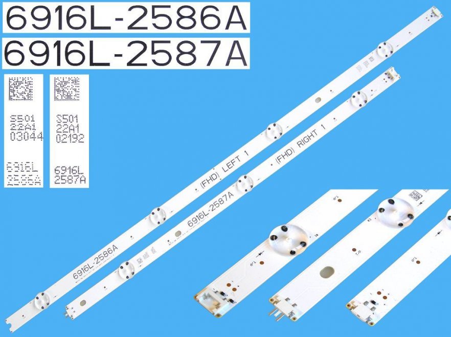 LED podsvit sada LG 6916L-2586A plus 6916L-2587A L1 plus R1 / LED Backlight 978mm - 7DLED - Kliknutím na obrázek zavřete