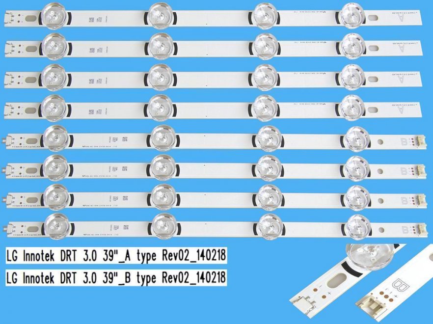 LED podsvit sada LG AGF78400501 celkem 8 pásků / DLED TOTAL ARRAY AGF78400501 / AGF78400601 LG Innotek DRT3.0 39" - Kliknutím na obrázek zavřete