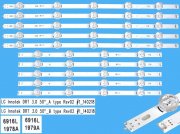 LED podsvit sada LG náhrada AGF78401501AL2 celkem 10 pásků / DLED TOTAL ARRAY T500HVJ03 DRT_3.0_50" / AGF78401501AL 50LB