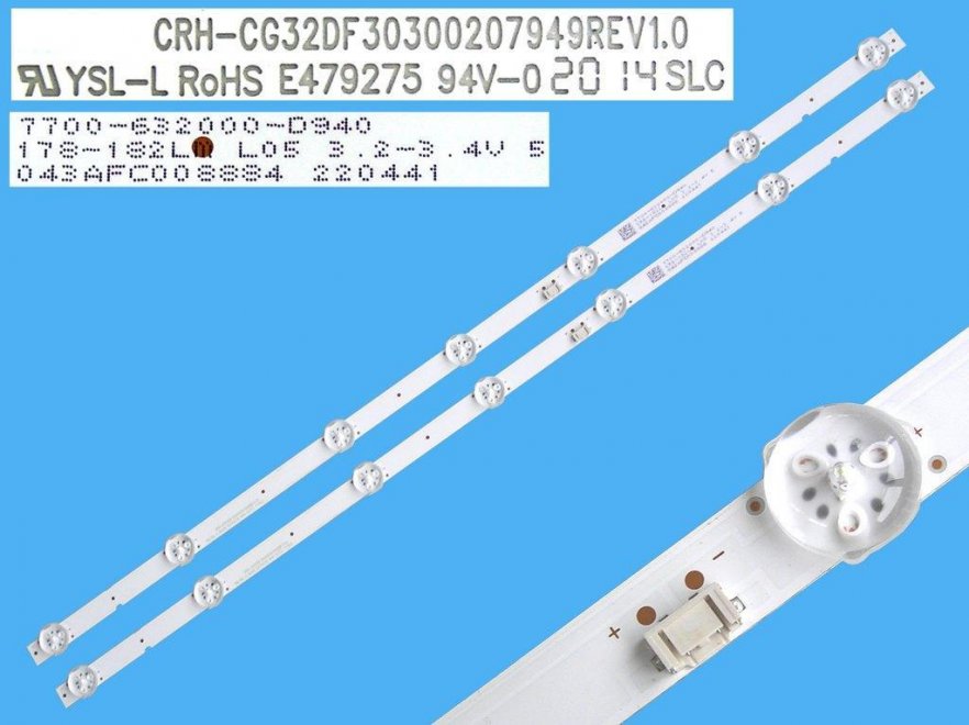 LED podsvit sada TV32" - D celkem 2 pásky 545mm / DLED TOTAL ARRAY CRH-GC32DF30300207949REV1.0 - Kliknutím na obrázek zavřete