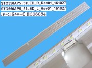 LED podsvit EDGE 1202mm / LED Backlight edge 1202mm - 102 LED STO550AP5_51LED_R plus STO550AP5_51LED_L / 161027 LED podsvit EDGE 1202mm / LED Backlight edge 1202mm - 102 LED STO550AP5_51LED_R plus STO550AP5_51LED_L / 161027