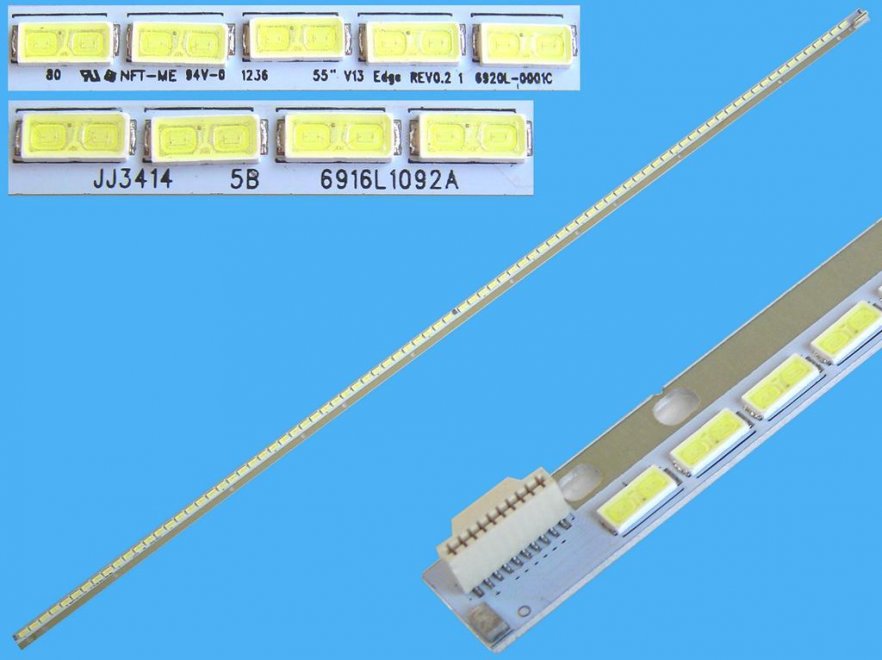 LED podsvit EDGE 695mm / LED Backlight edge 695mm - 84 LED 6916L-1092A, 6920L-0001C / ELED-002/84/7030-V02 - Kliknutím na obrázek zavřete