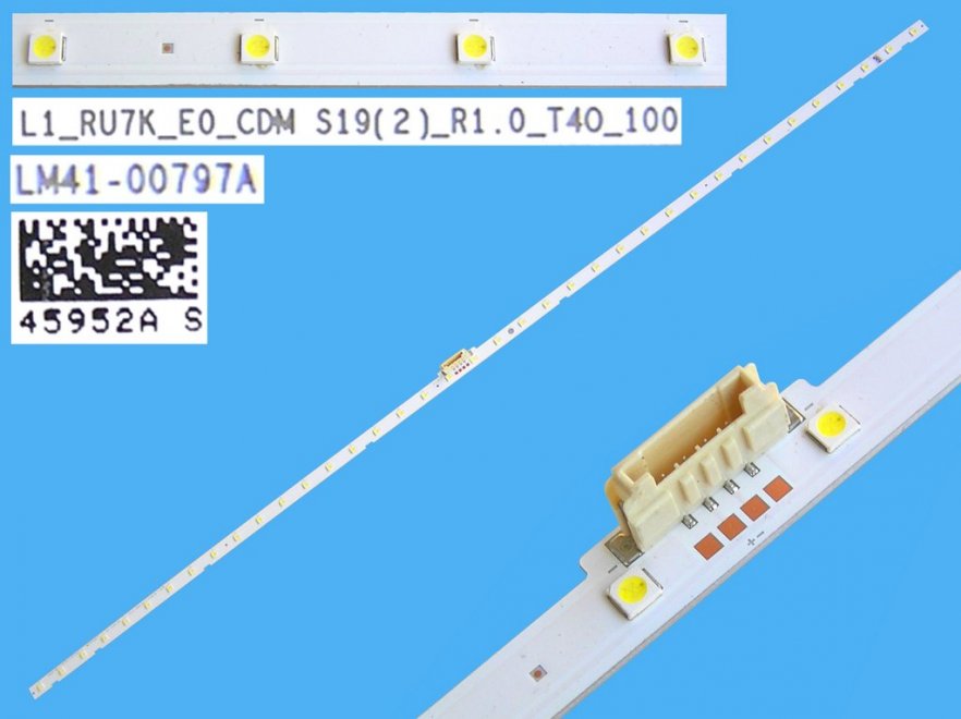 LED podsvit EDGE 540mm / LED Backlight edge 540mm - 38 LED BN96-45952A - LED3030 / L1_RU7K_E0_CDM_S19(2)_R1.0_T40_100 / LM41-00797A - Kliknutím na obrázek zavřete