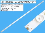 LED podsvit 840mm, 8LED / LED Backlight 840mm - 8 D-LED, LB-PM3030-GJEU434XBAQY2-Y / 210BZ08D0B338BH01X LED podsvit 840mm, 8LED / LED Backlight 840mm - 8 D-LED, LB-PM3030-GJEU434XBAQY2-Y / 210BZ08D0B338BH01X