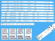 LED podsvit sada LG AGF79047302AL celkem 8 pásků / DLED TOTAL ARRAY AGF79047302 / 6916L-2452A, 6916L-2453A, 6916L-2551A / 6916L-2552A
