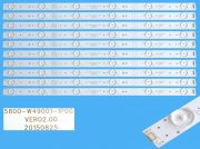 LED podsvit sada Sencor 5800-W49001-1P00 celkem 10 pásků 480mm / D-LED BAR.49" 5800-W49001-2P00