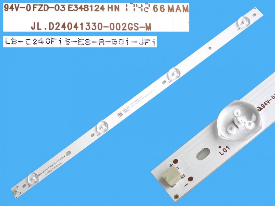 LED podsvit 425mm, 4LED / DLED Backlight 425mm - 4DLED, JL.D24041330-002GS-M / LB-C24GF15-E8 - Kliknutím na obrázek zavřete