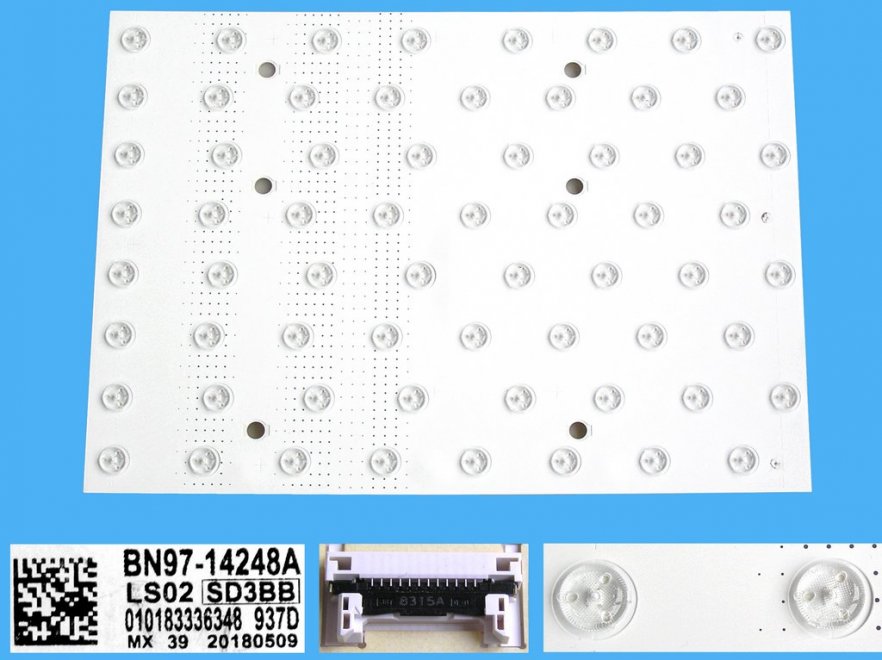 LED podsvit Samsung BN97-14248A 64LED / LED HDR Backlight 327x235mm - 64 D-LED, BN9714248A / D81805070176 - Kliknutím na obrázek zavřete