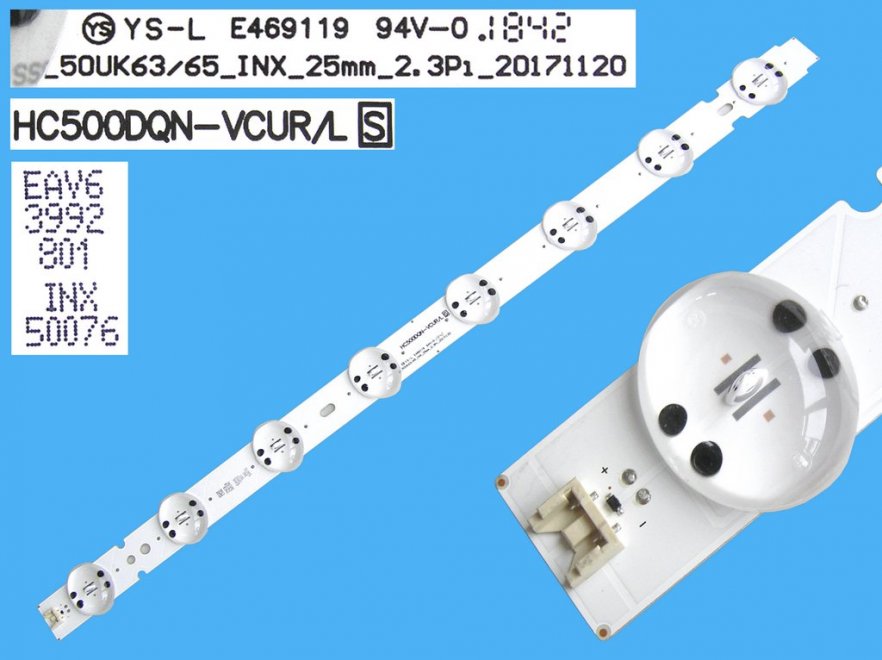 LED podsvit 520mm, 8LED / DLED Backlight 520mm - 8 D-LED, HC500DQN-VCUR/L Trident_50UK63/65 EAV63992802 - Kliknutím na obrázek zavřete