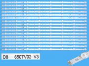 LED podsvit sada Sony náhrada 650TV02 V3 celkem 16 pásků / DLED TOTAL ARRAY 650TV02V3