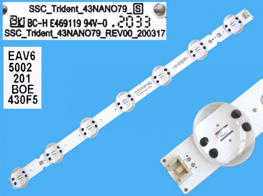LED podsvit 425mm, 7LED / DLED Backlight 425mm - 7 D-LED, SSC_Trident_43NANO79, EAV65002201 / BOE430F5 - Kliknutím na obrázek zavřete