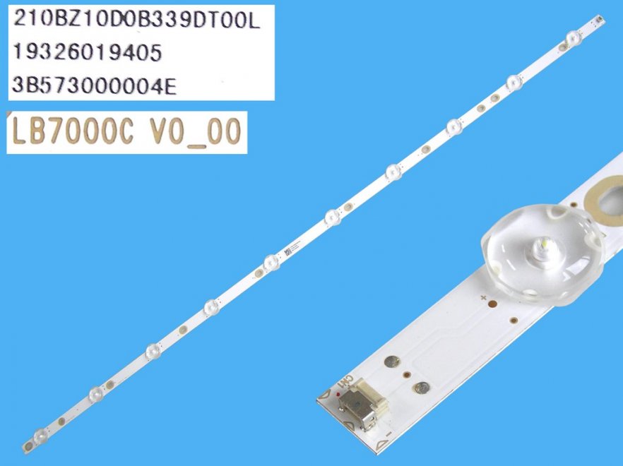 LED podsvit 770mm, 10LED / LED Backlight 770mm - 10 D-LED LB7000C V0_00 / 210BZ10D0B339DT00L - Kliknutím na obrázek zavřete