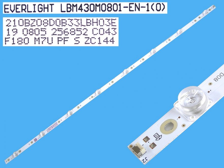 LED podsvit 828mm, 8LED / LED Backlight 828mm - 8 D-LED, LBM430M0801-EN-1(0) / 210BZ08D0B33LBH03E - Kliknutím na obrázek zavřete